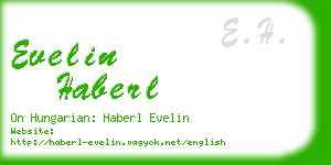 evelin haberl business card